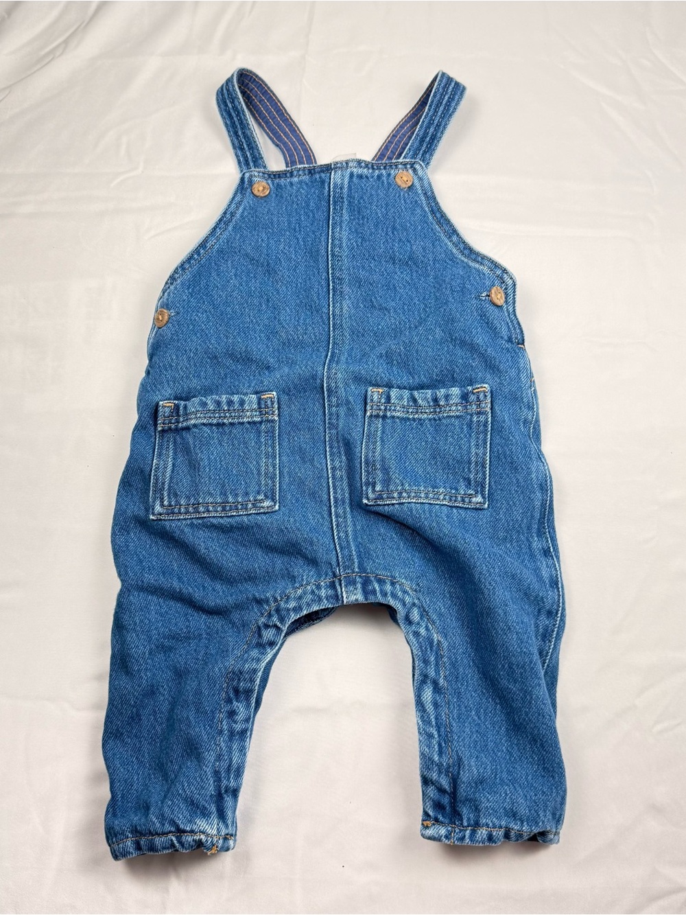 ✨ 3 for $15 H&M Blue Denim Kids Overalls with Front Pockets